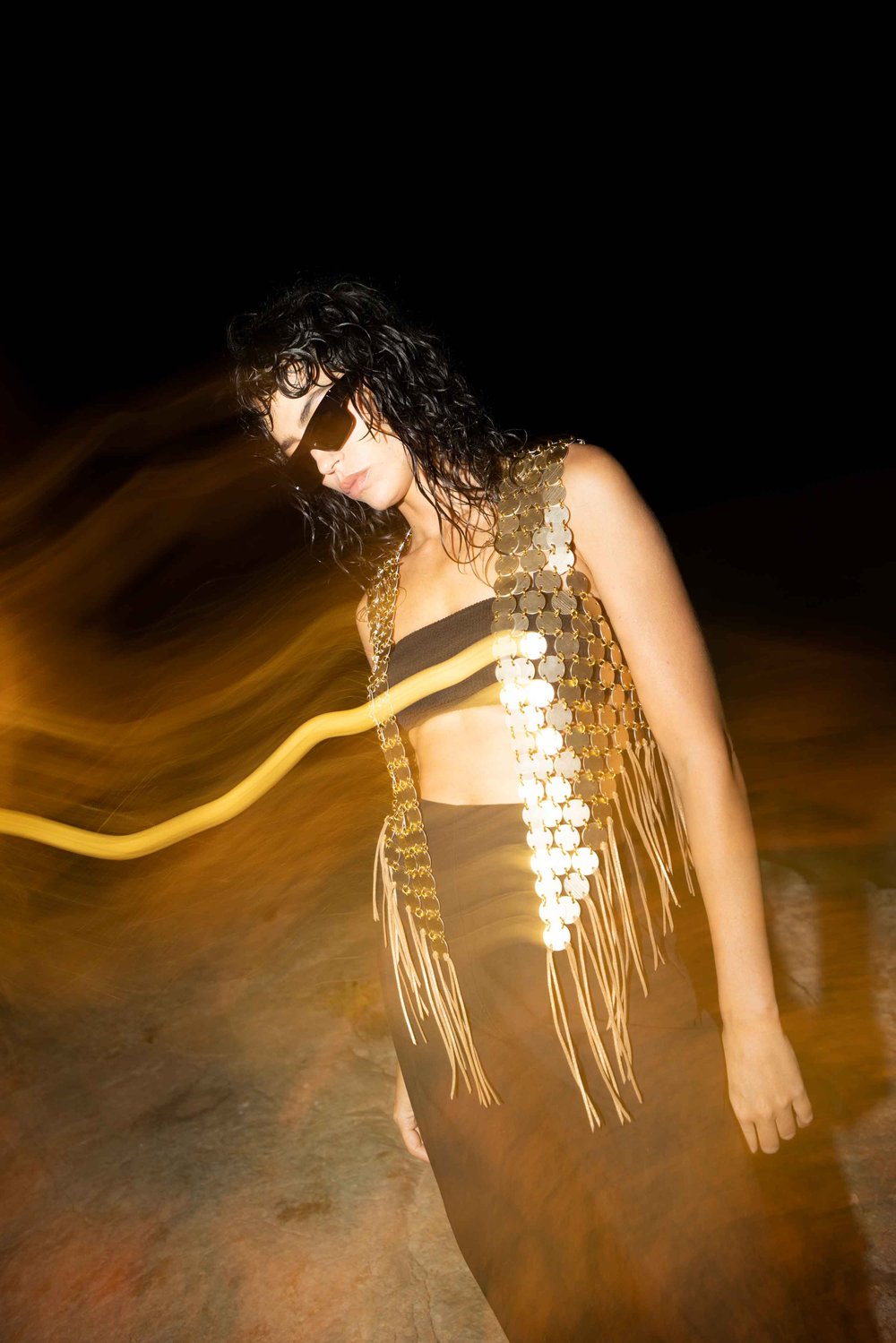Neve Waistcoat - Gold