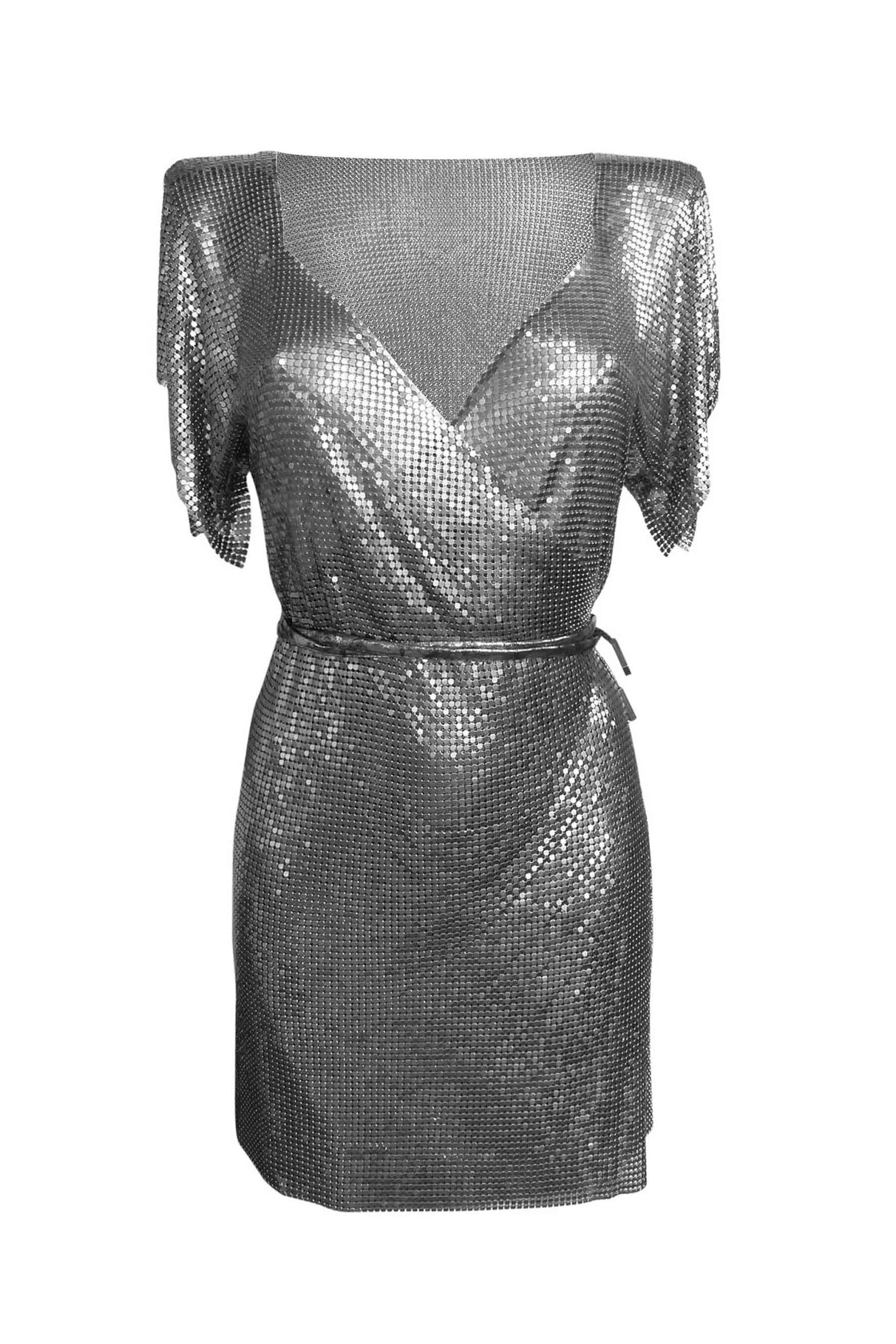 Chainmail Wrap-Style Metal Dress Ibiza Party Wear Isabel Moore Chainmail Wrap-Style Metal Dress Ibiza Party Wear Isabel Moore