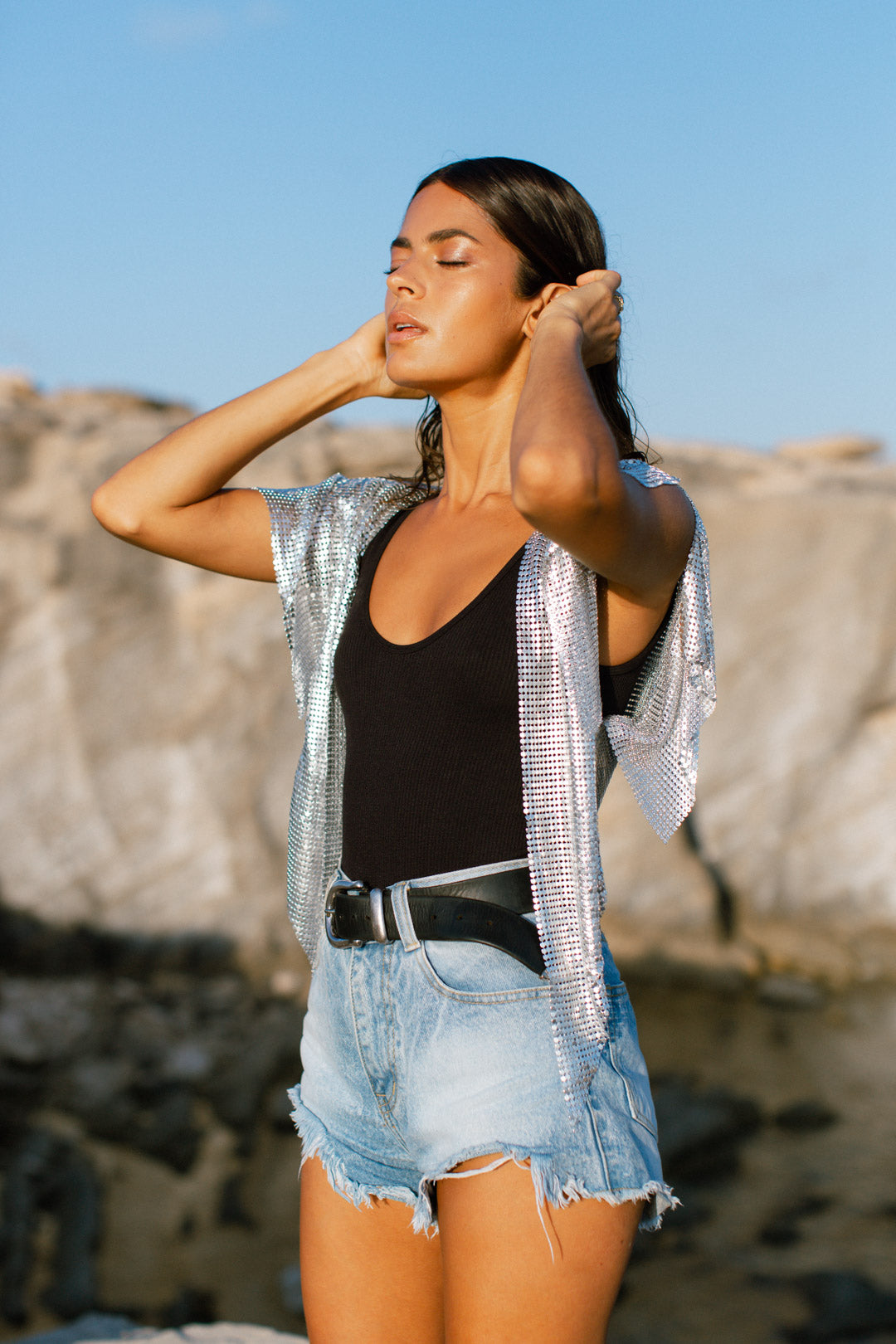 Aria Waistcoat - Silver