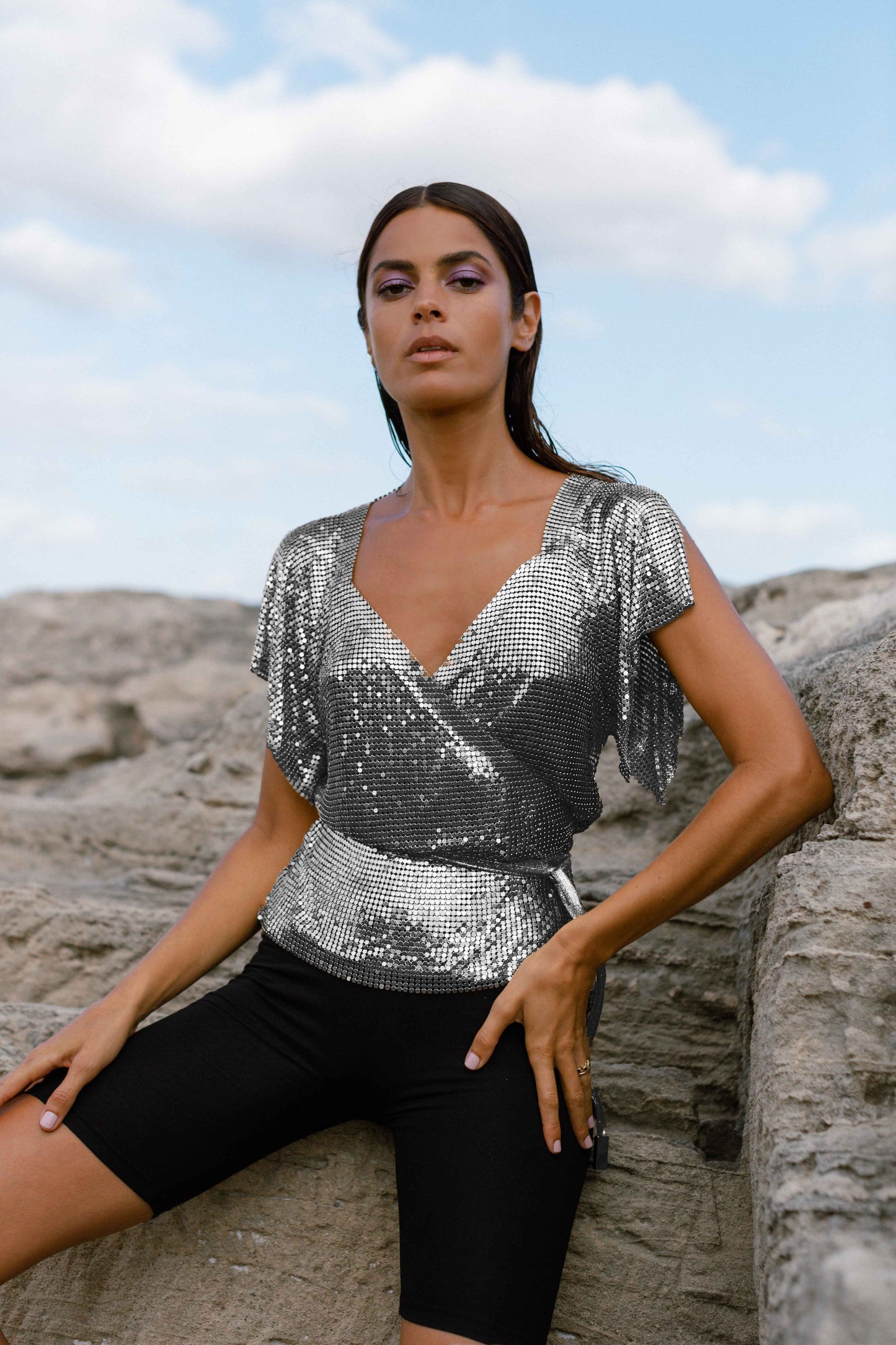 Deia Top - Gunmetal
