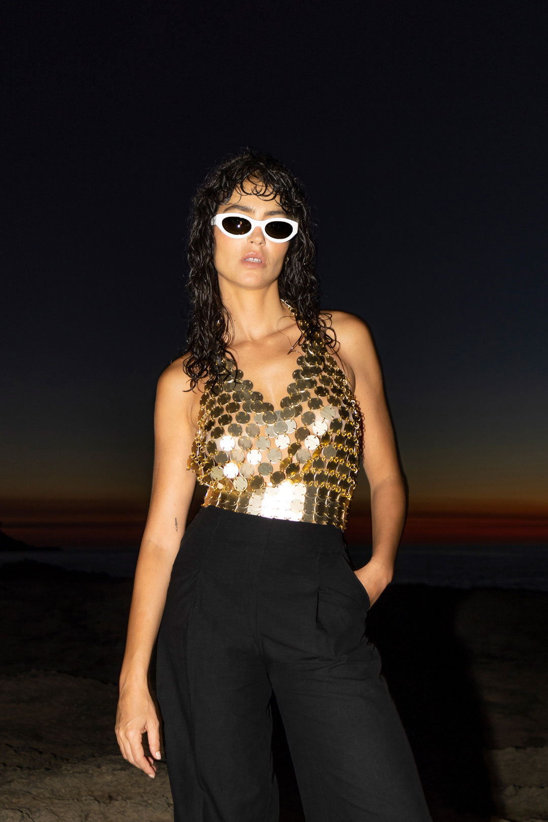 Rianna Top - Gold