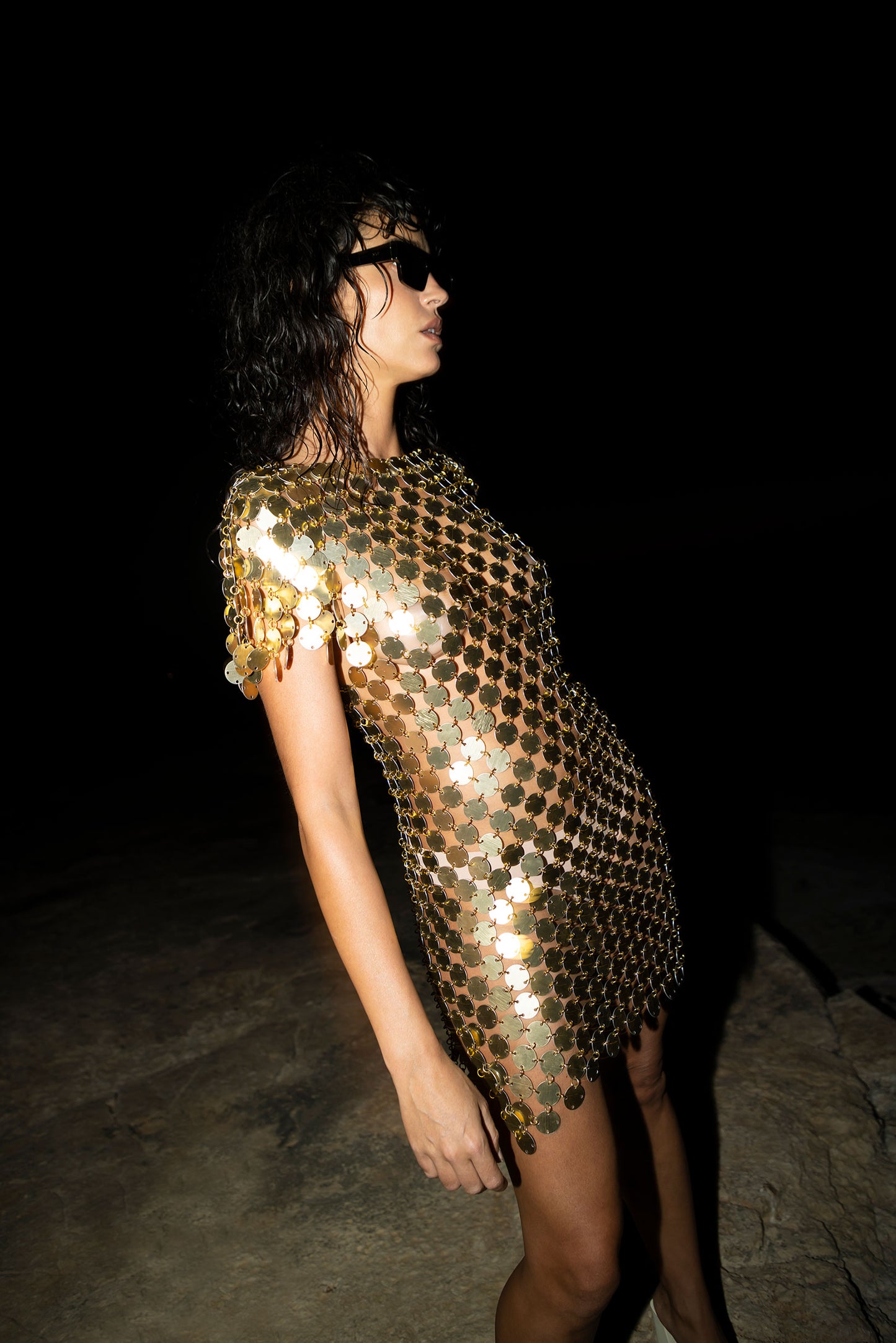 Roxana Dress - Gold