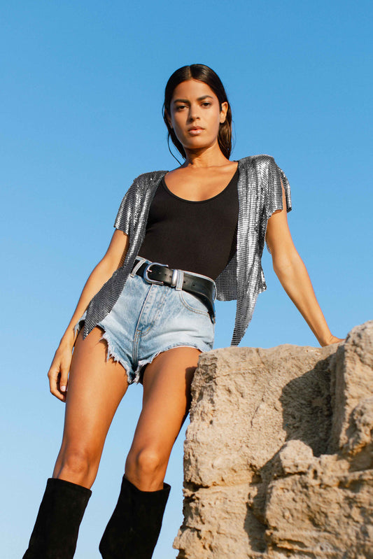Aria Waistcoat - Gunmetal