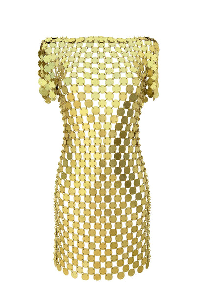 Roxana Dress - Gold