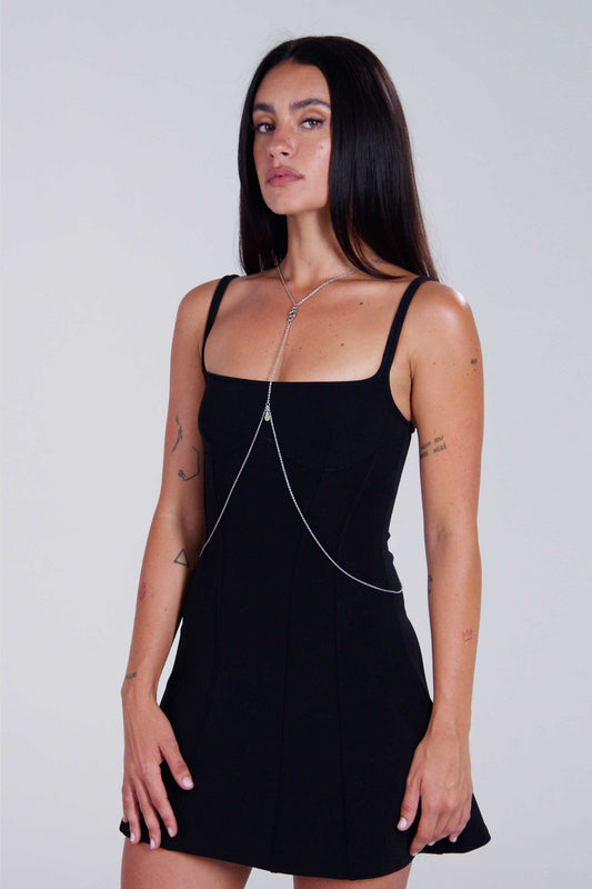 Saturn Chainmail Body Chain - Silver