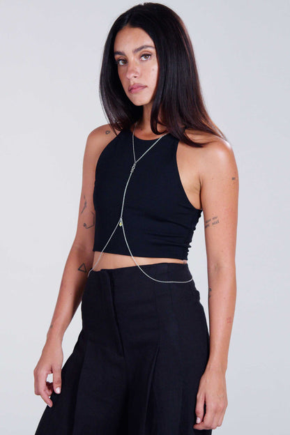 Saturn II Body Chain - Silver