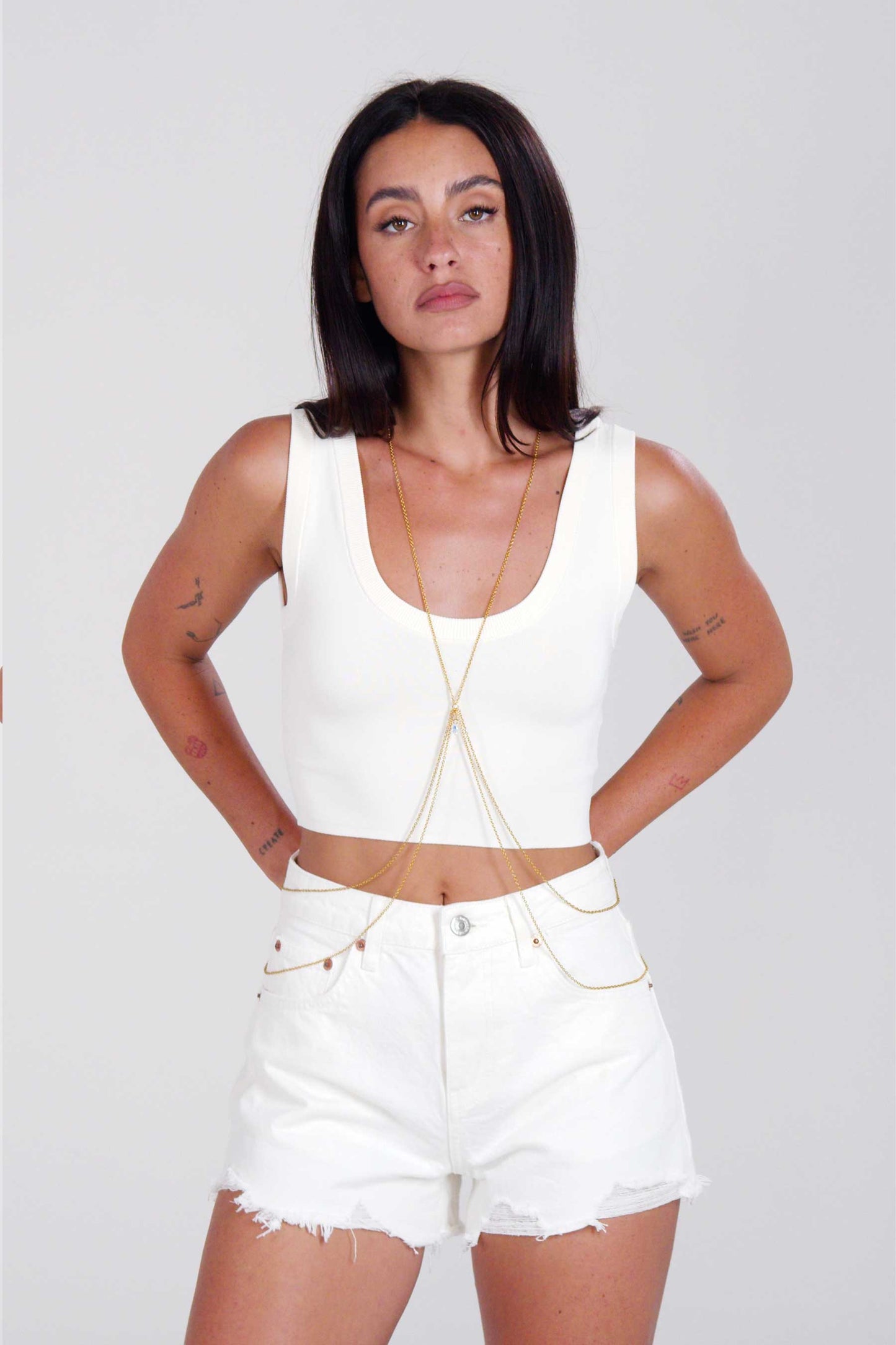 Saturn Duo Body Chain - Gold