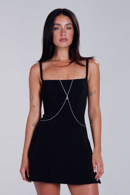 Saturn Body Chain - Silver