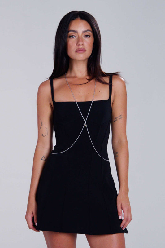 Saturn Body Chain - Silver