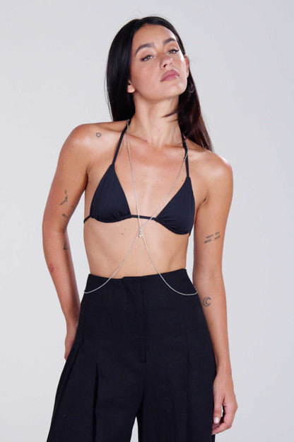 Saturn Body Chain - Silver
