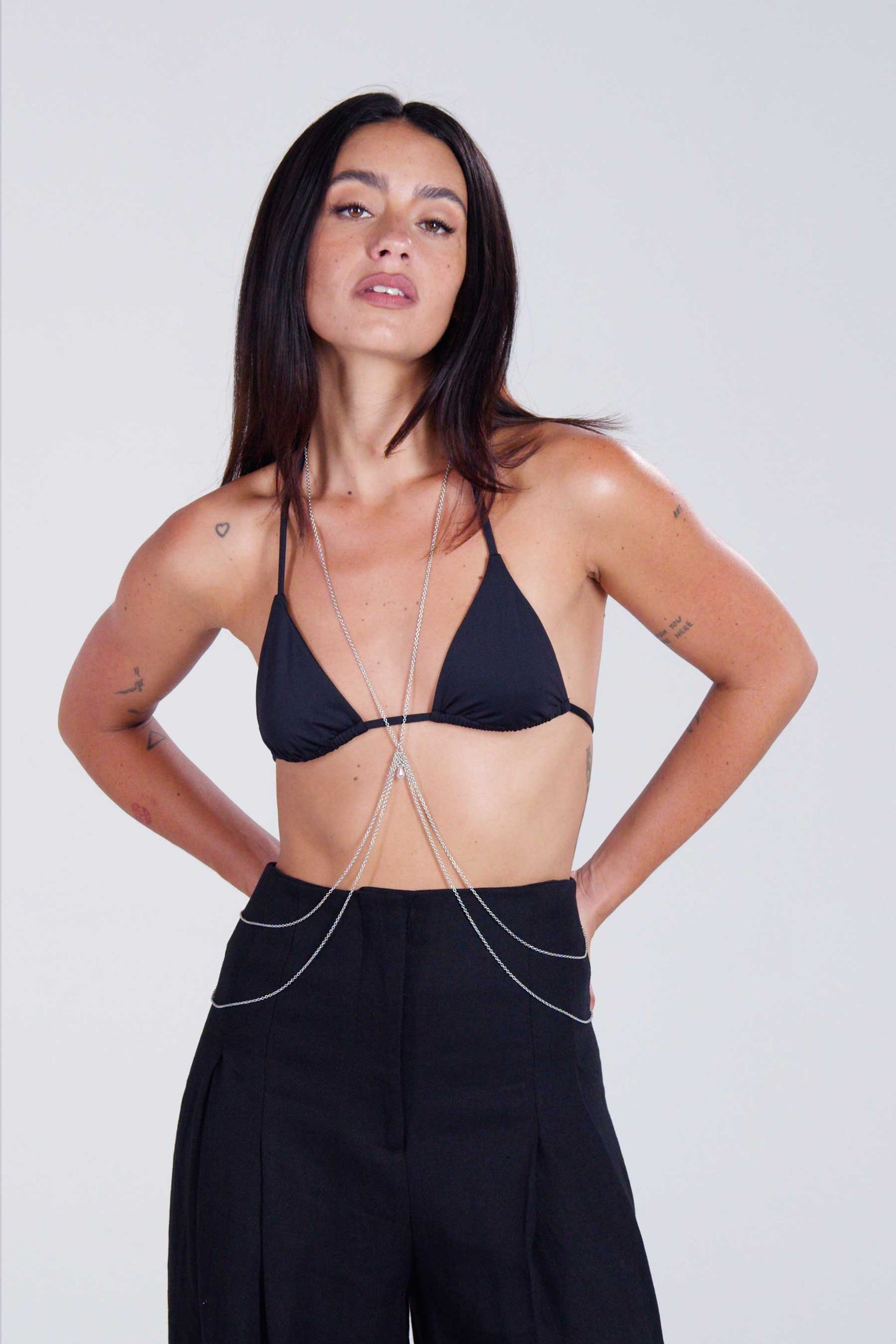 Saturn Duo Body Chain - Silver